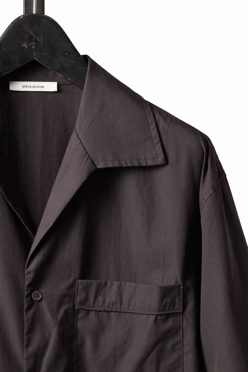 画像をギャラリービューアに読み込む, entire studios SS OPEN COLLAR SHIRT (BRUNETTE)