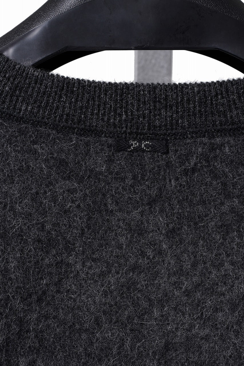 Load image into Gallery viewer, PORTER CLASSIC BABY ALPACA / CASHMERE DOUBLE FACE CREWNECK (CHARCOAL GREY)