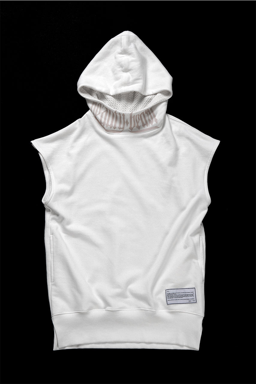 beauty : beast ESSENTIAL SLEEVELESS HI-HOODIE (OFF WHITE)
