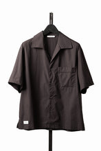 画像をギャラリービューアに読み込む, entire studios SS OPEN COLLAR SHIRT (BRUNETTE)