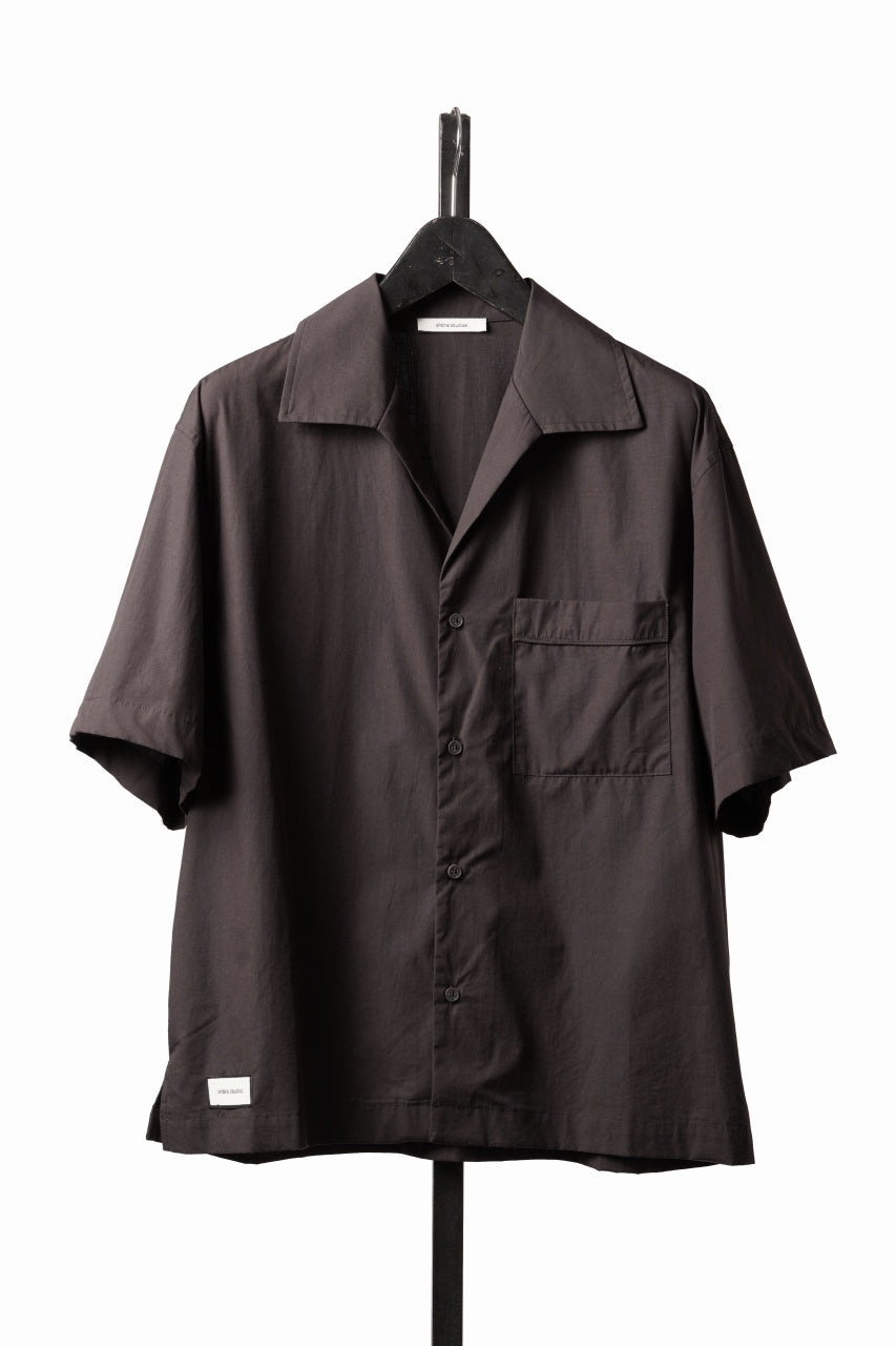 画像をギャラリービューアに読み込む, entire studios SS OPEN COLLAR SHIRT (BRUNETTE)