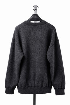 Load image into Gallery viewer, PORTER CLASSIC BABY ALPACA / CASHMERE DOUBLE FACE CREWNECK (CHARCOAL GREY)