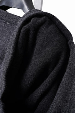Load image into Gallery viewer, PORTER CLASSIC BABY ALPACA / CASHMERE DOUBLE FACE CREWNECK (CHARCOAL GREY)