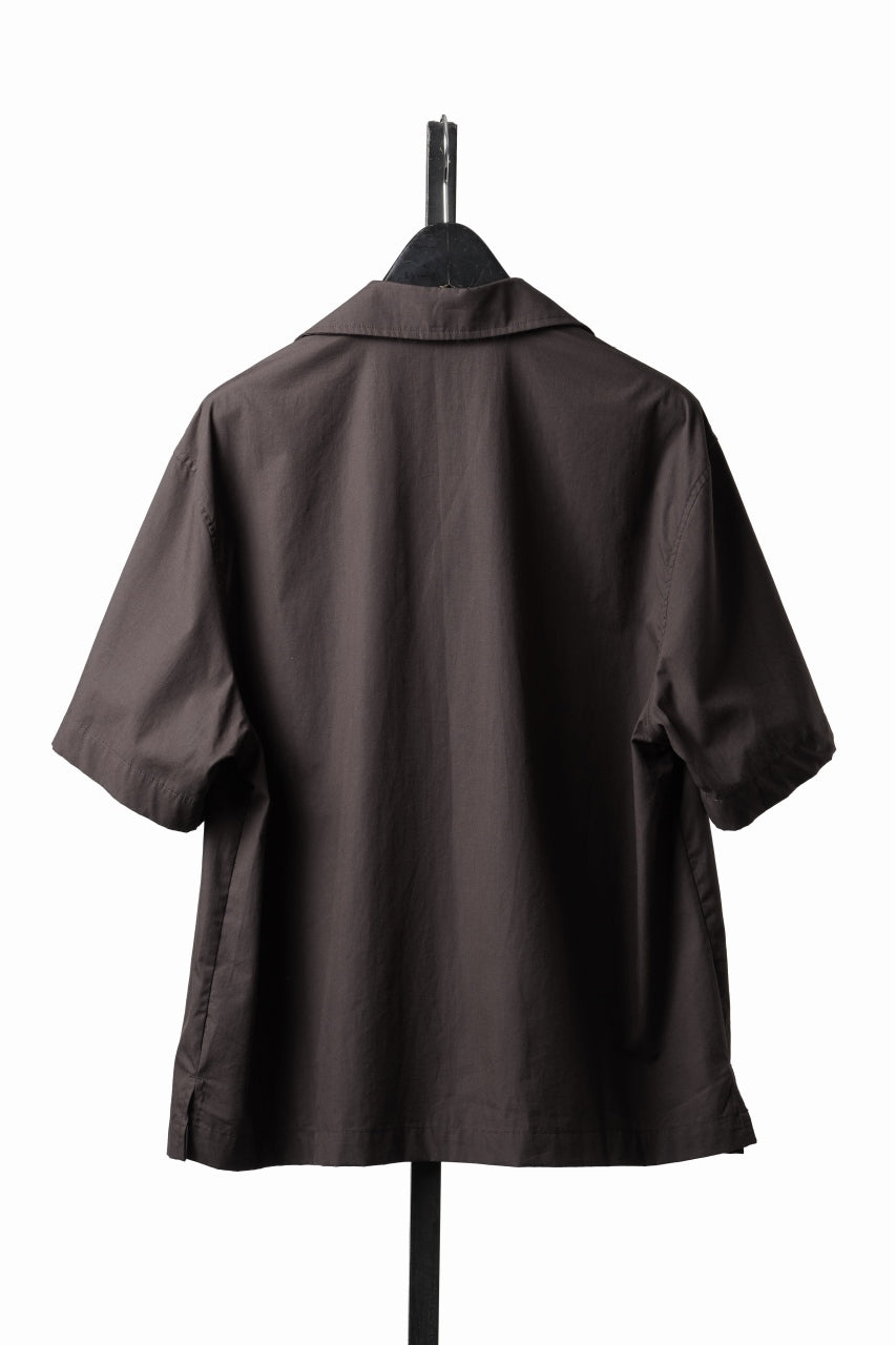 画像をギャラリービューアに読み込む, entire studios SS OPEN COLLAR SHIRT (BRUNETTE)
