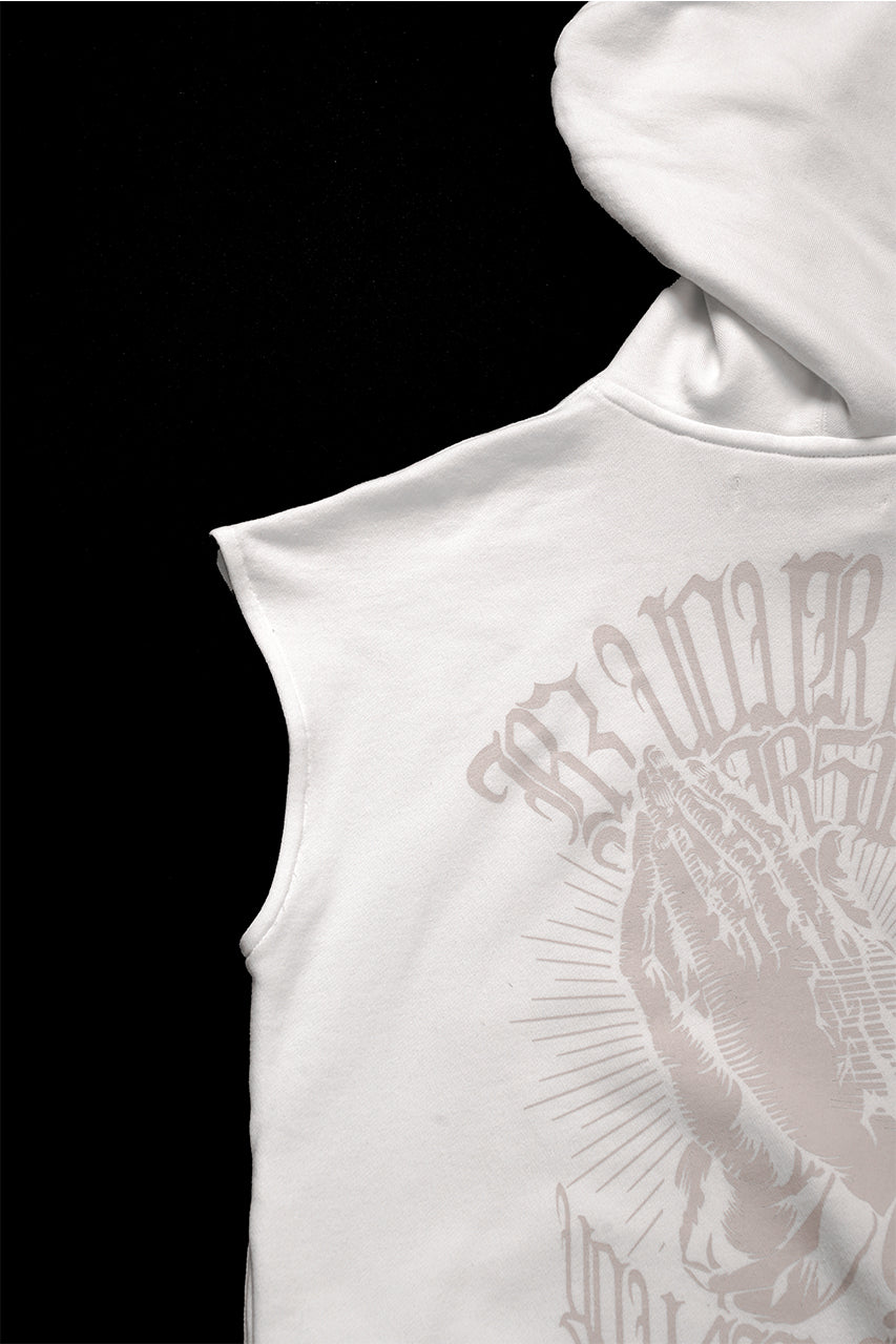 画像をギャラリービューアに読み込む, beauty : beast ESSENTIAL SLEEVELESS HI-HOODIE (OFF WHITE)