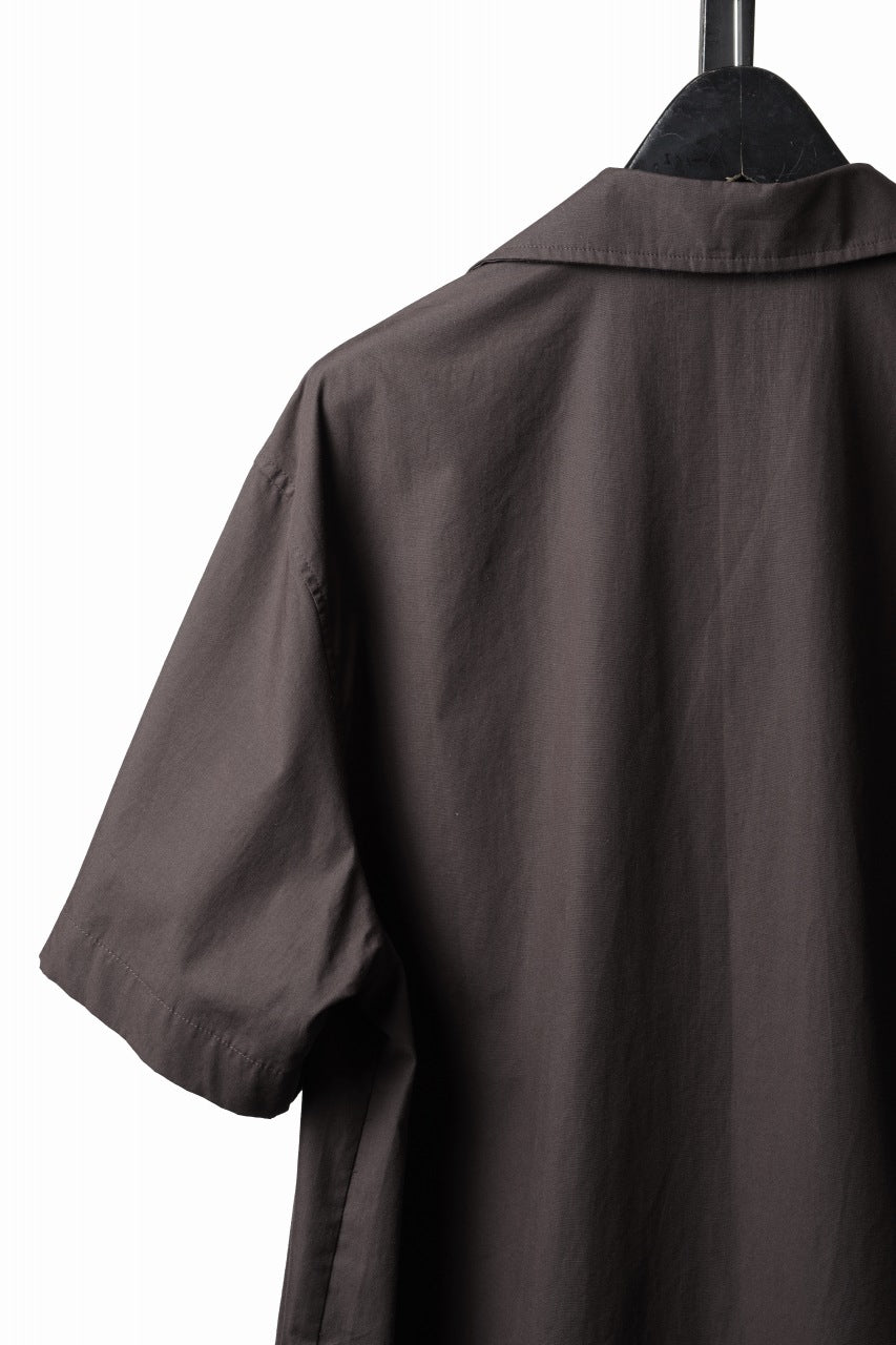 画像をギャラリービューアに読み込む, entire studios SS OPEN COLLAR SHIRT (BRUNETTE)