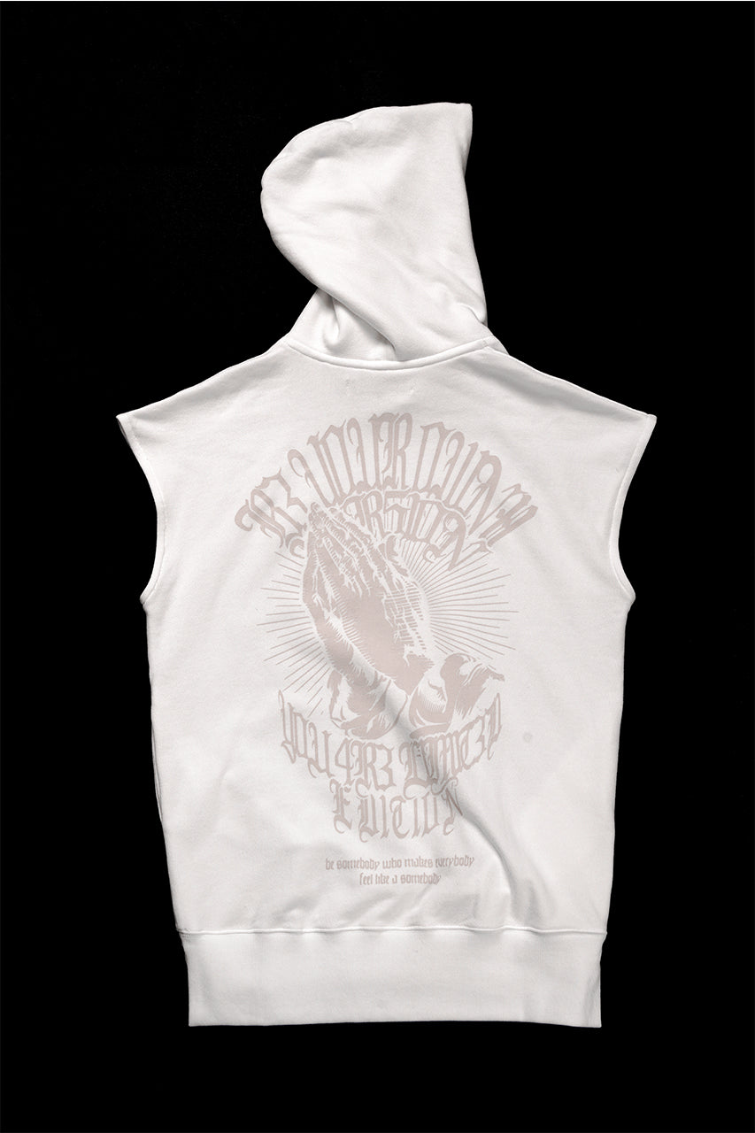 画像をギャラリービューアに読み込む, beauty : beast ESSENTIAL SLEEVELESS HI-HOODIE (OFF WHITE)