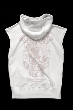 画像をギャラリービューアに読み込む, beauty : beast ESSENTIAL SLEEVELESS HI-HOODIE (OFF WHITE)