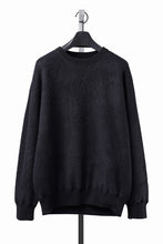 Load image into Gallery viewer, PORTER CLASSIC BABY ALPACA / CASHMERE DOUBLE FACE CREWNECK (BLACK)