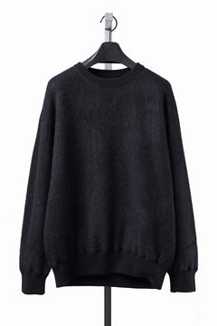 Load image into Gallery viewer, PORTER CLASSIC BABY ALPACA / CASHMERE DOUBLE FACE CREWNECK (BLACK)