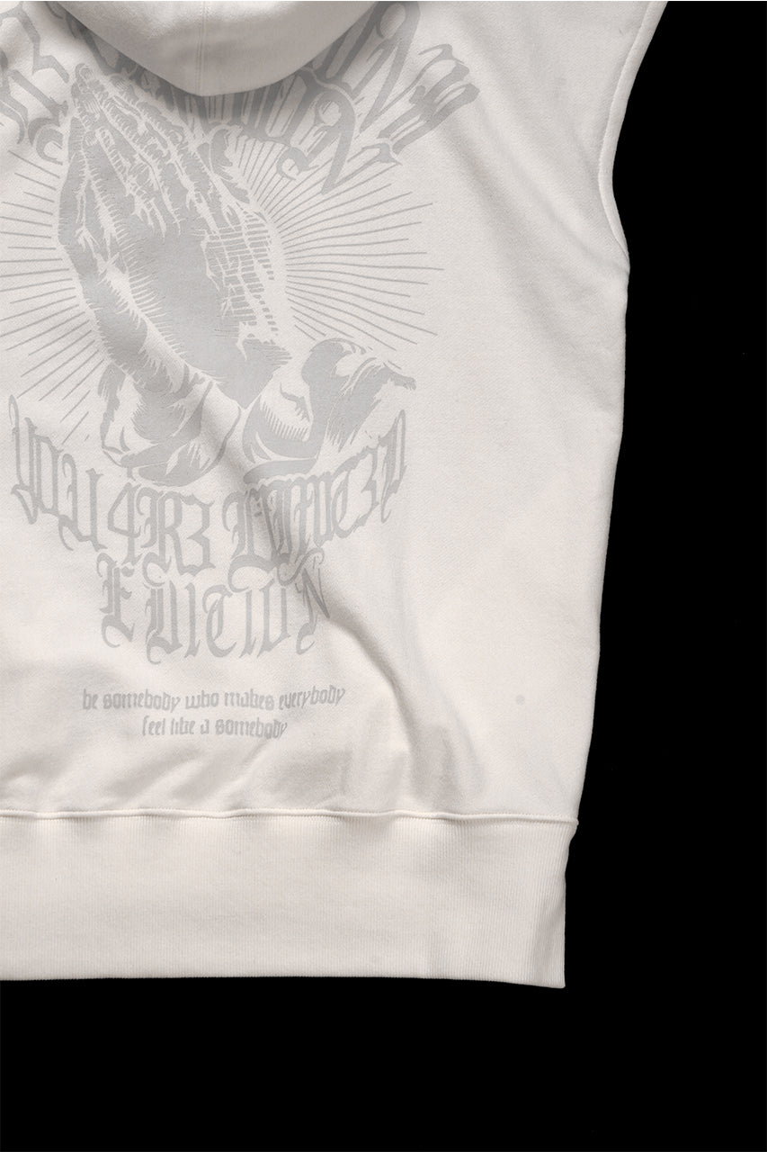 画像をギャラリービューアに読み込む, beauty : beast ESSENTIAL SLEEVELESS HI-HOODIE (OFF WHITE)