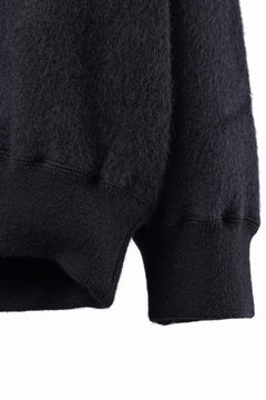 Load image into Gallery viewer, PORTER CLASSIC BABY ALPACA / CASHMERE DOUBLE FACE CREWNECK (BLACK)