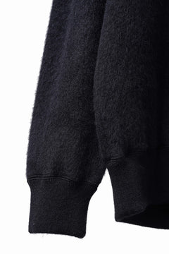 Load image into Gallery viewer, PORTER CLASSIC BABY ALPACA / CASHMERE DOUBLE FACE CREWNECK (BLACK)