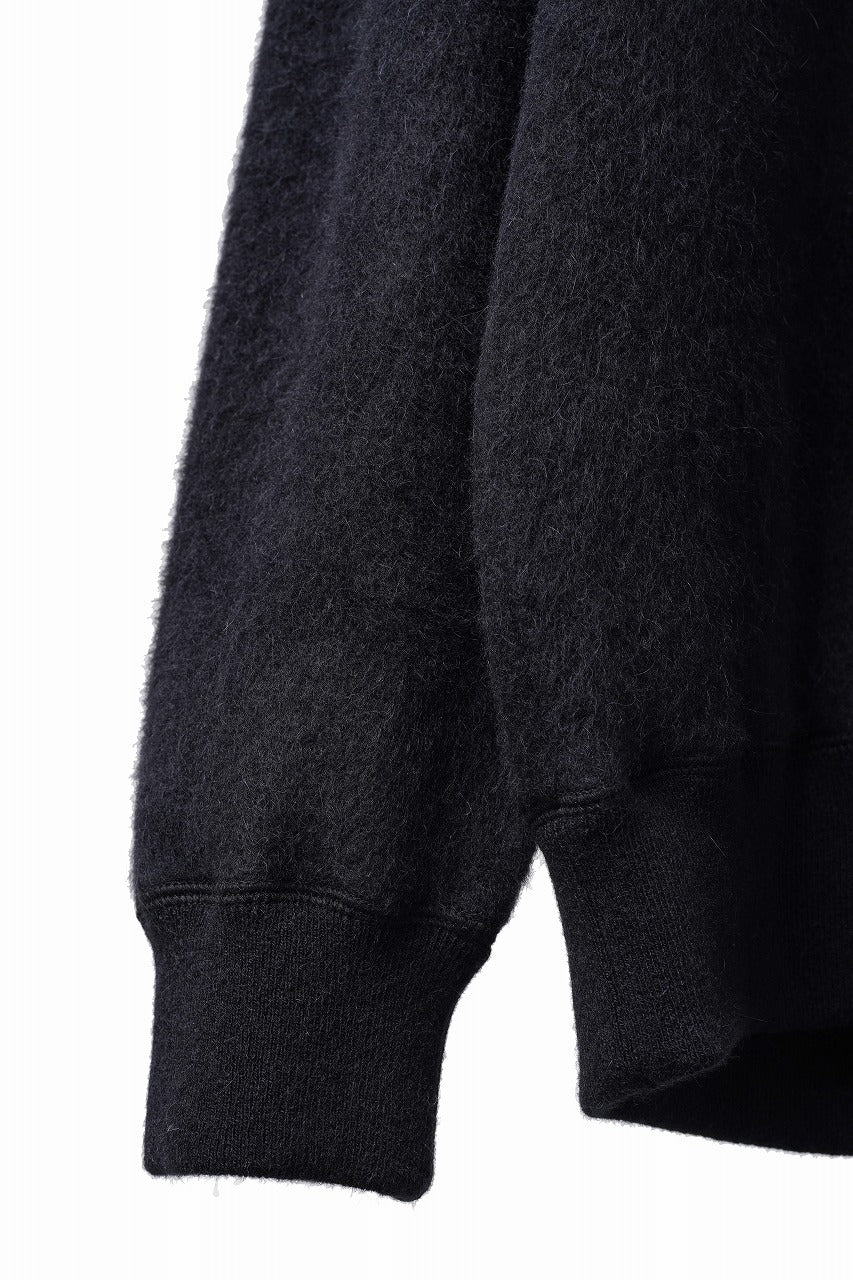 Load image into Gallery viewer, PORTER CLASSIC BABY ALPACA / CASHMERE DOUBLE FACE CREWNECK (BLACK)