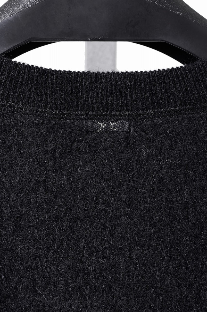 Load image into Gallery viewer, PORTER CLASSIC BABY ALPACA / CASHMERE DOUBLE FACE CREWNECK (BLACK)