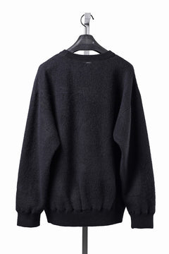 Load image into Gallery viewer, PORTER CLASSIC BABY ALPACA / CASHMERE DOUBLE FACE CREWNECK (BLACK)