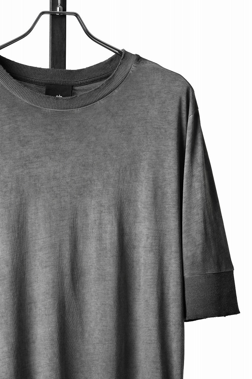 画像をギャラリービューアに読み込む, thom/krom ROUND NECK T-SHIRT / SLIM FIT (COLD DYE GREY)