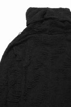 画像をギャラリービューアに読み込む, A.F ARTEFACT HIGH NECK TOP / DAMAGE PILE &amp; PLATING KNIT JERSEY (BLACK)