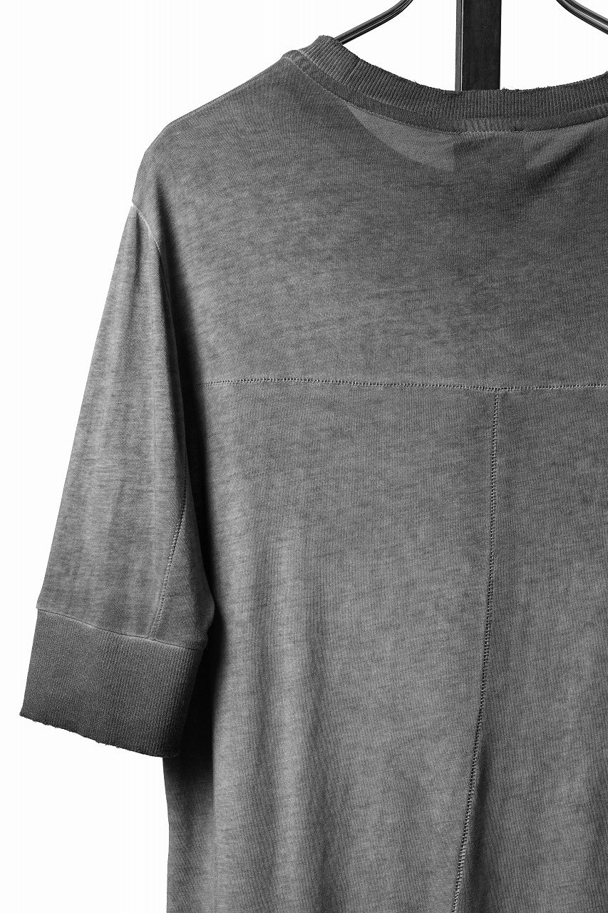 画像をギャラリービューアに読み込む, thom/krom ROUND NECK T-SHIRT / SLIM FIT (COLD DYE GREY)
