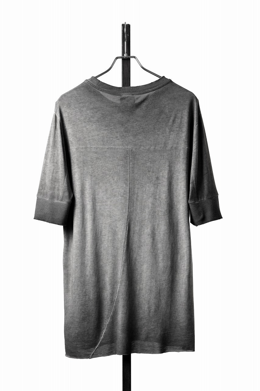 画像をギャラリービューアに読み込む, thom/krom ROUND NECK T-SHIRT / SLIM FIT (COLD DYE GREY)