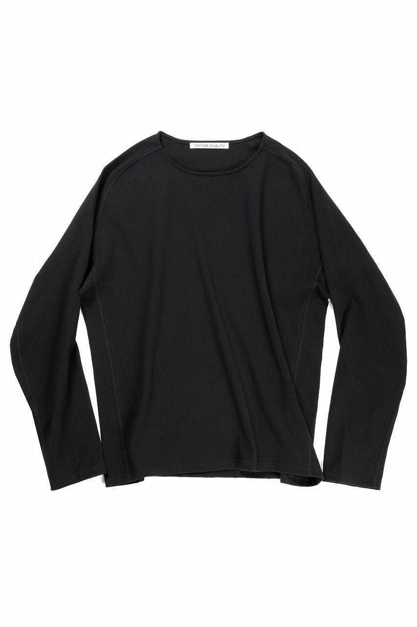 Load image into Gallery viewer, OPPOSE DUALITY ERGONOMIC LS T-SHIRTS / DRY COTTON JERSEY (BLACK)