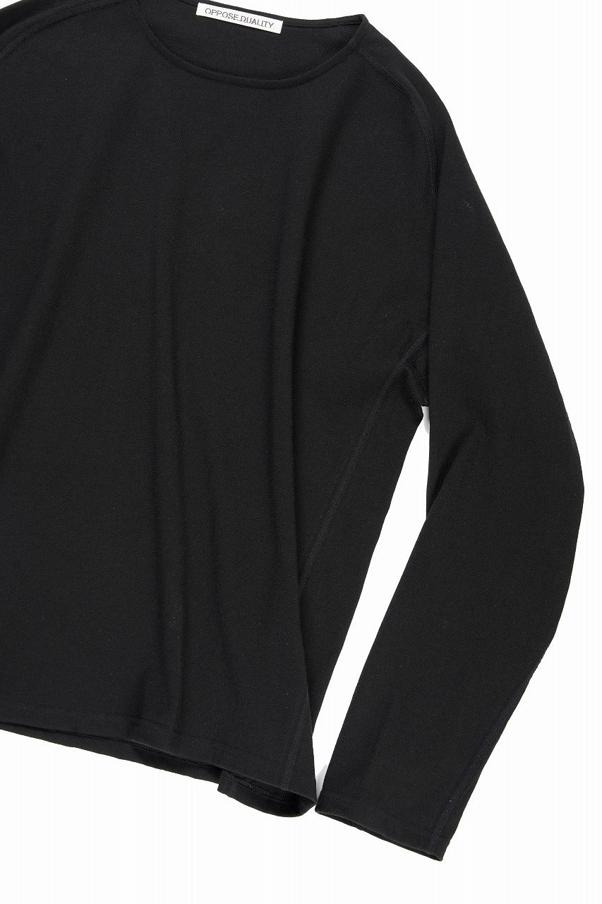 Load image into Gallery viewer, OPPOSE DUALITY ERGONOMIC LS T-SHIRTS / DRY COTTON JERSEY (BLACK)
