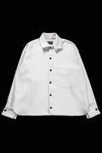 Load image into Gallery viewer, N/07 OPEN COLLAR L/S SHIRT / FRENCH CARZE (WHITE)