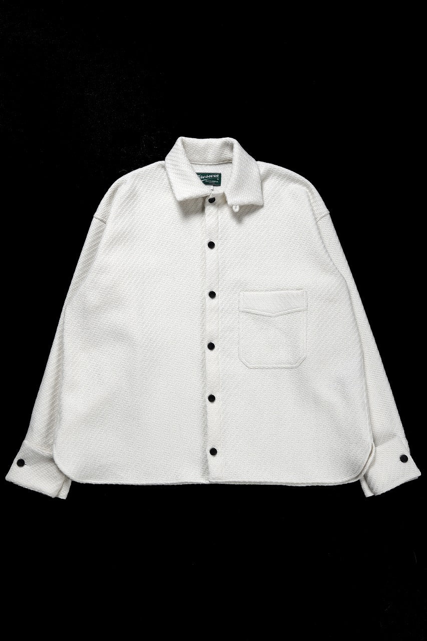 N/07 OPEN COLLAR L/S SHIRT / FRENCH CARZE (WHITE)