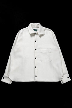 Load image into Gallery viewer, N/07 OPEN COLLAR L/S SHIRT / FRENCH CARZE (WHITE)