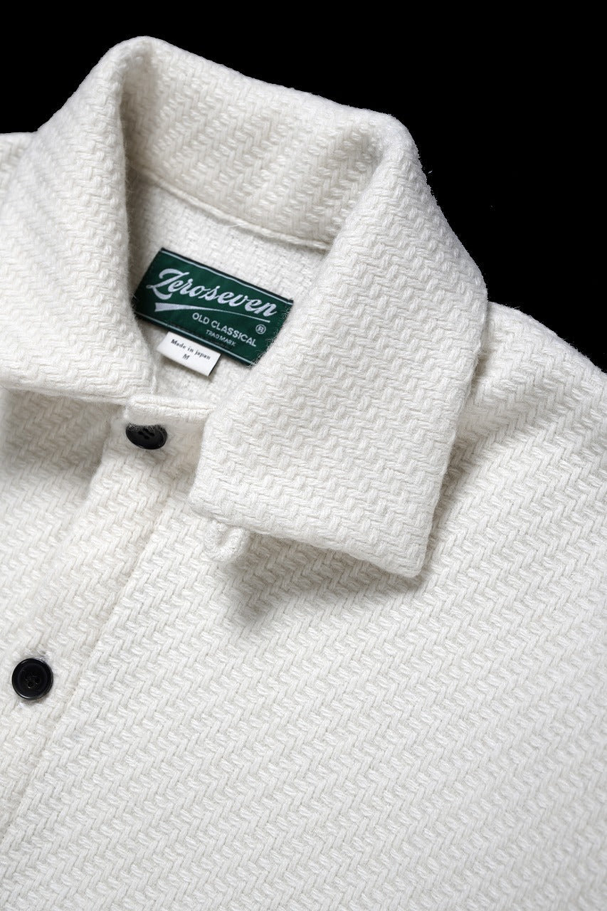 Load image into Gallery viewer, N/07 OPEN COLLAR L/S SHIRT / FRENCH CARZE (WHITE)