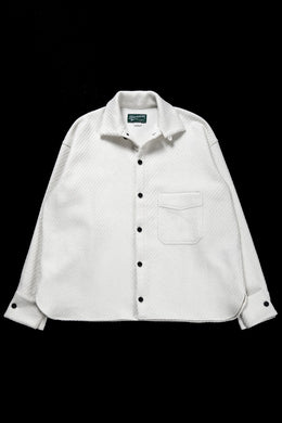 N/07 OPEN COLLAR L/S SHIRT / FRENCH CARZE (WHITE)
