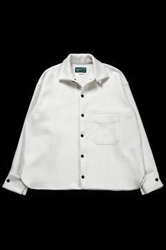 Load image into Gallery viewer, N/07 OPEN COLLAR L/S SHIRT / FRENCH CARZE (WHITE)