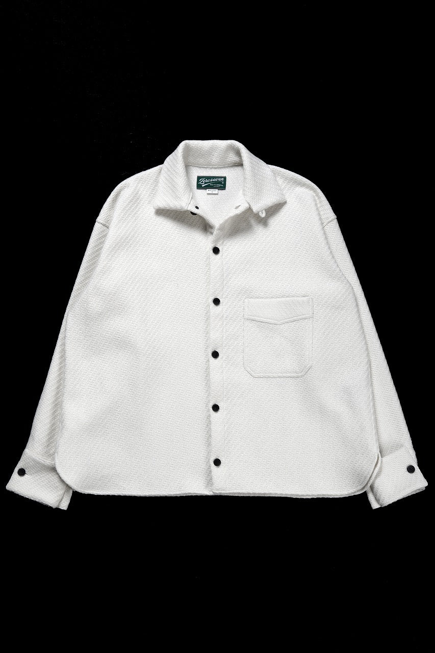 N/07 OPEN COLLAR L/S SHIRT / FRENCH CARZE (WHITE)