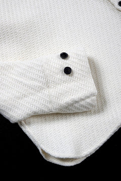 Load image into Gallery viewer, N/07 OPEN COLLAR L/S SHIRT / FRENCH CARZE (WHITE)