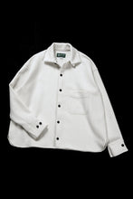 Load image into Gallery viewer, N/07 OPEN COLLAR L/S SHIRT / FRENCH CARZE (WHITE)