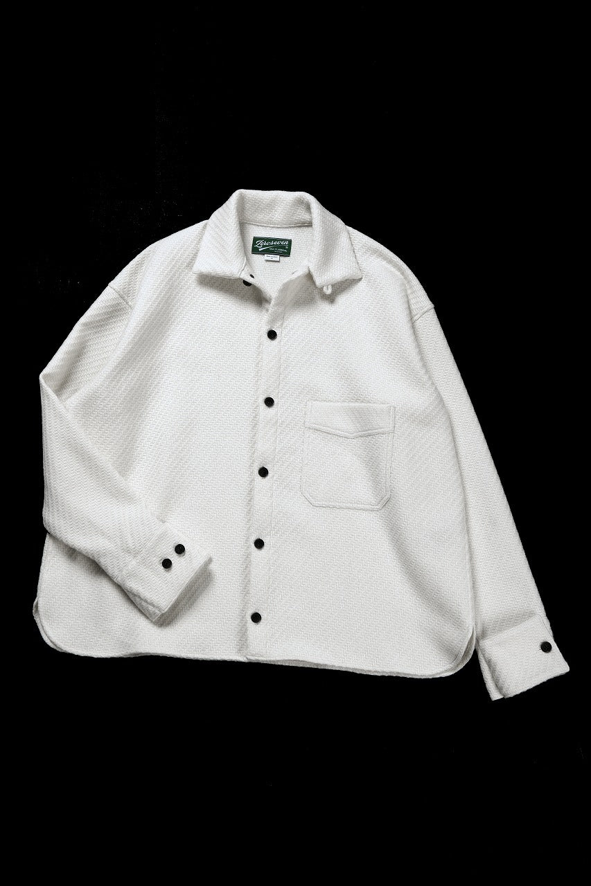 N/07 OPEN COLLAR L/S SHIRT / FRENCH CARZE (WHITE)