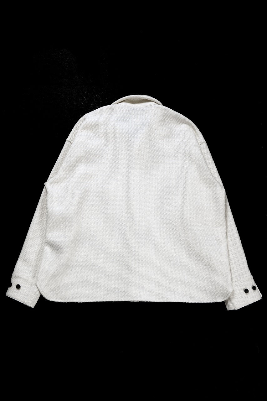 Load image into Gallery viewer, N/07 OPEN COLLAR L/S SHIRT / FRENCH CARZE (WHITE)