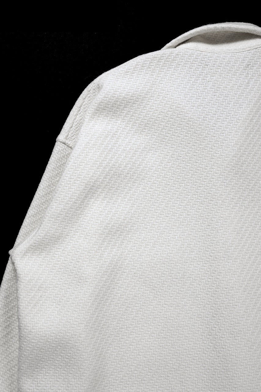 Load image into Gallery viewer, N/07 OPEN COLLAR L/S SHIRT / FRENCH CARZE (WHITE)