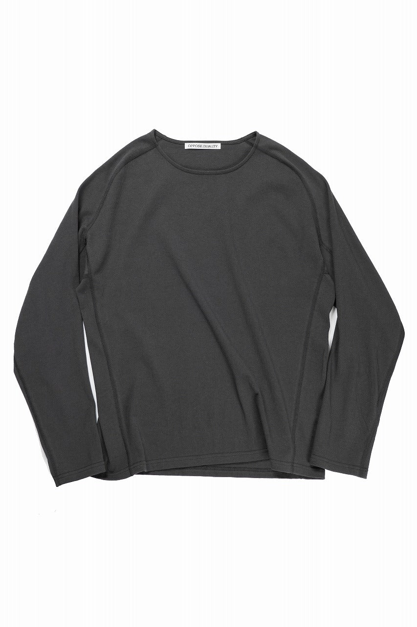 OPPOSE DUALITY ERGONOMIC LS T-SHIRTS / DRY COTTON JERSEY (GRAY)