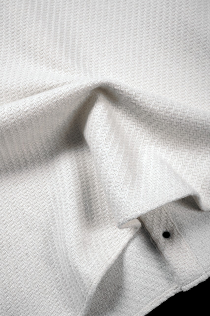 Load image into Gallery viewer, N/07 OPEN COLLAR L/S SHIRT / FRENCH CARZE (WHITE)