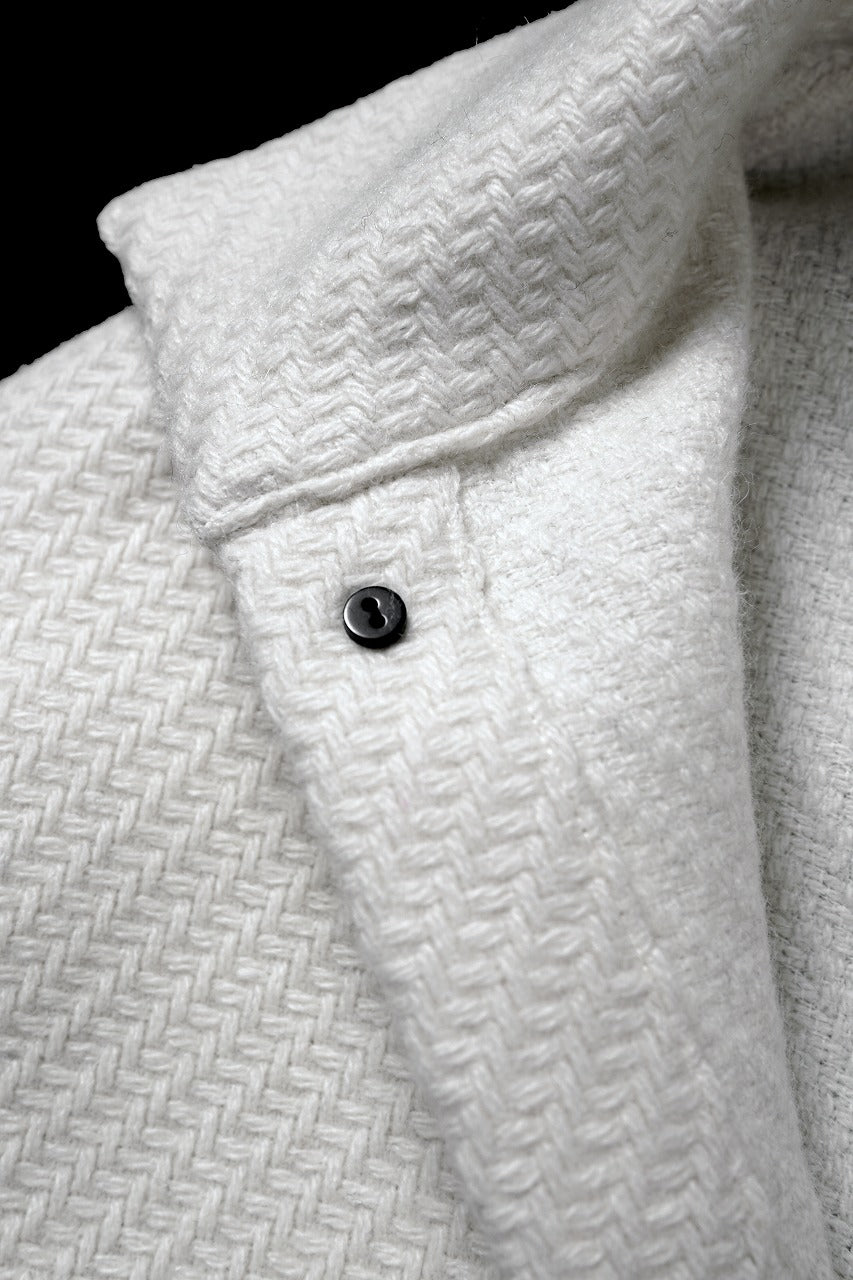 Load image into Gallery viewer, N/07 OPEN COLLAR L/S SHIRT / FRENCH CARZE (WHITE)