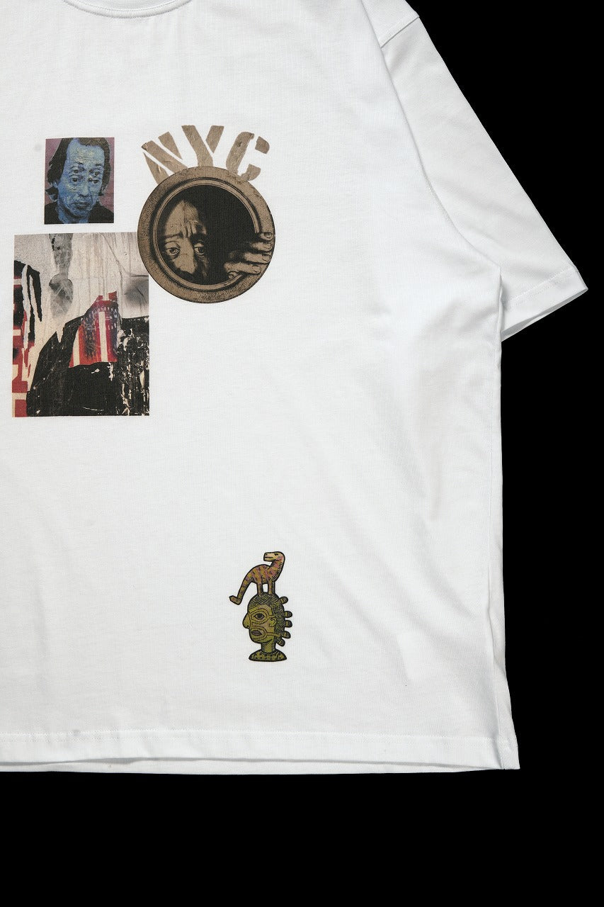 ISABEL BENENATO Comfort Size Print T-Shirt of Cotton Jersey (WHITE)