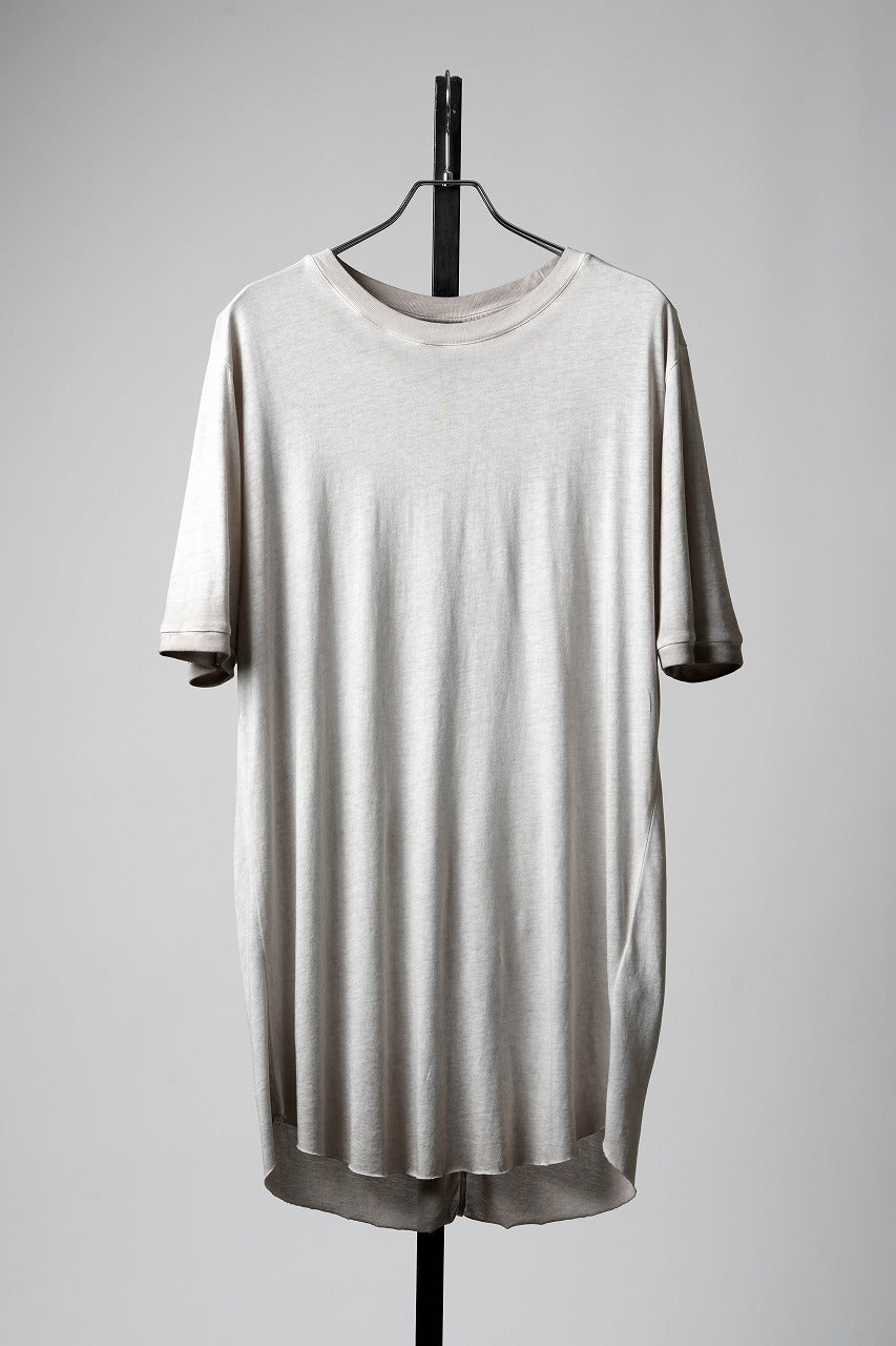 thom krom トム クロム Tシャツ 白 M RUNDHOLZ thom/krom OBJECT DYED T-SHIRT / SLIM FIT (COLD DYE STONE)の商品