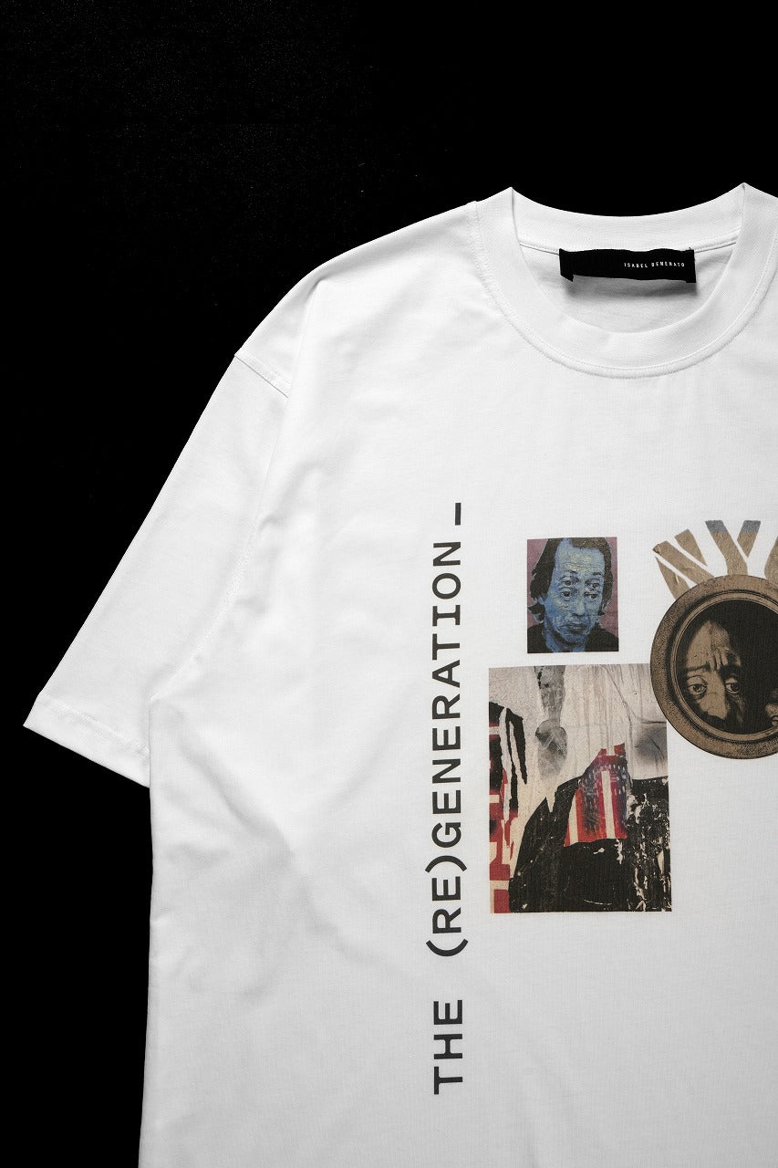 Load image into Gallery viewer, ISABEL BENENATO Comfort Size Print T-Shirt of Cotton Jersey (WHITE)