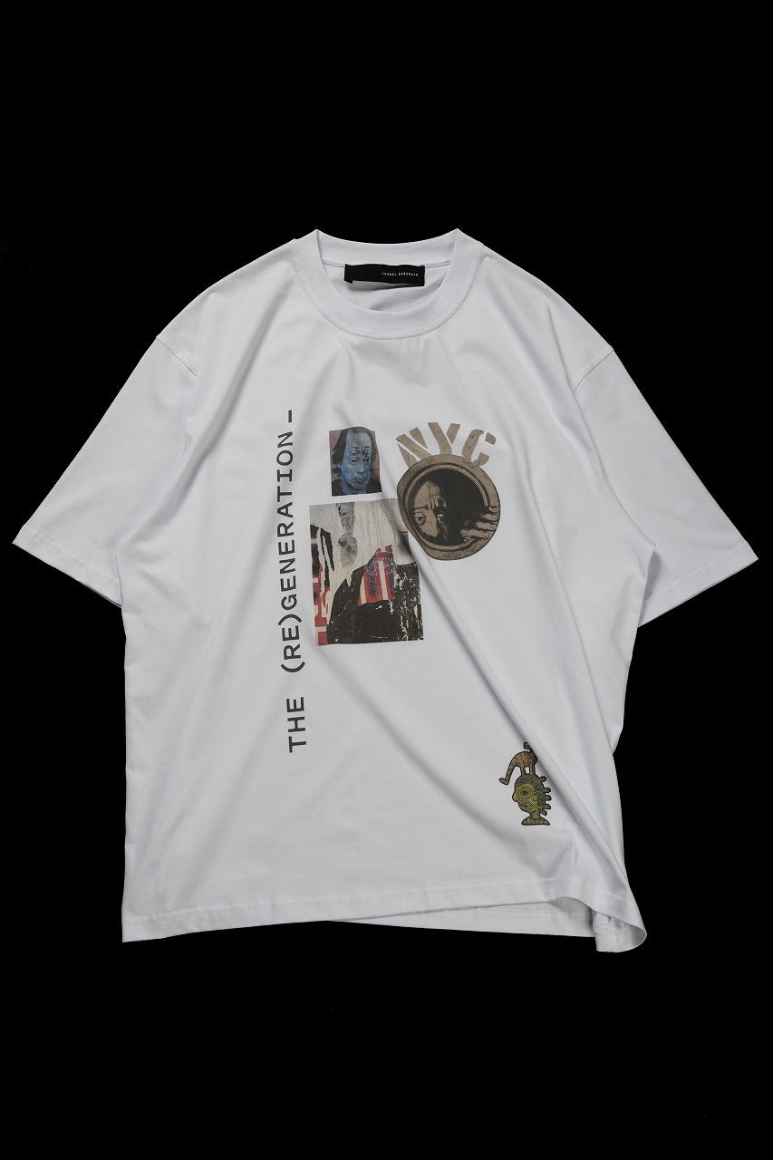 Load image into Gallery viewer, ISABEL BENENATO Comfort Size Print T-Shirt of Cotton Jersey (WHITE)