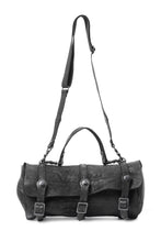 Load image into Gallery viewer, ISAMU KATAYAMA BACKLASH ITALY SHOULDER GARMENT-DYED BACKPACK (BLACK)