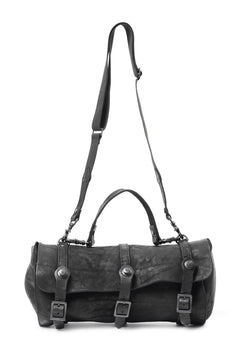 Load image into Gallery viewer, ISAMU KATAYAMA BACKLASH ITALY SHOULDER GARMENT-DYED BACKPACK (BLACK)