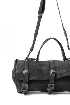 Load image into Gallery viewer, ISAMU KATAYAMA BACKLASH ITALY SHOULDER GARMENT-DYED BACKPACK (BLACK)