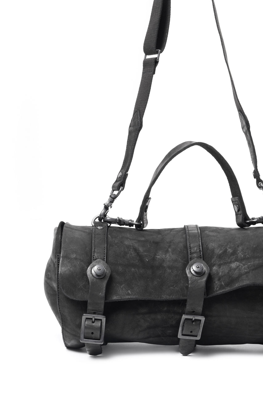 Load image into Gallery viewer, ISAMU KATAYAMA BACKLASH ITALY SHOULDER GARMENT-DYED BACKPACK (BLACK)