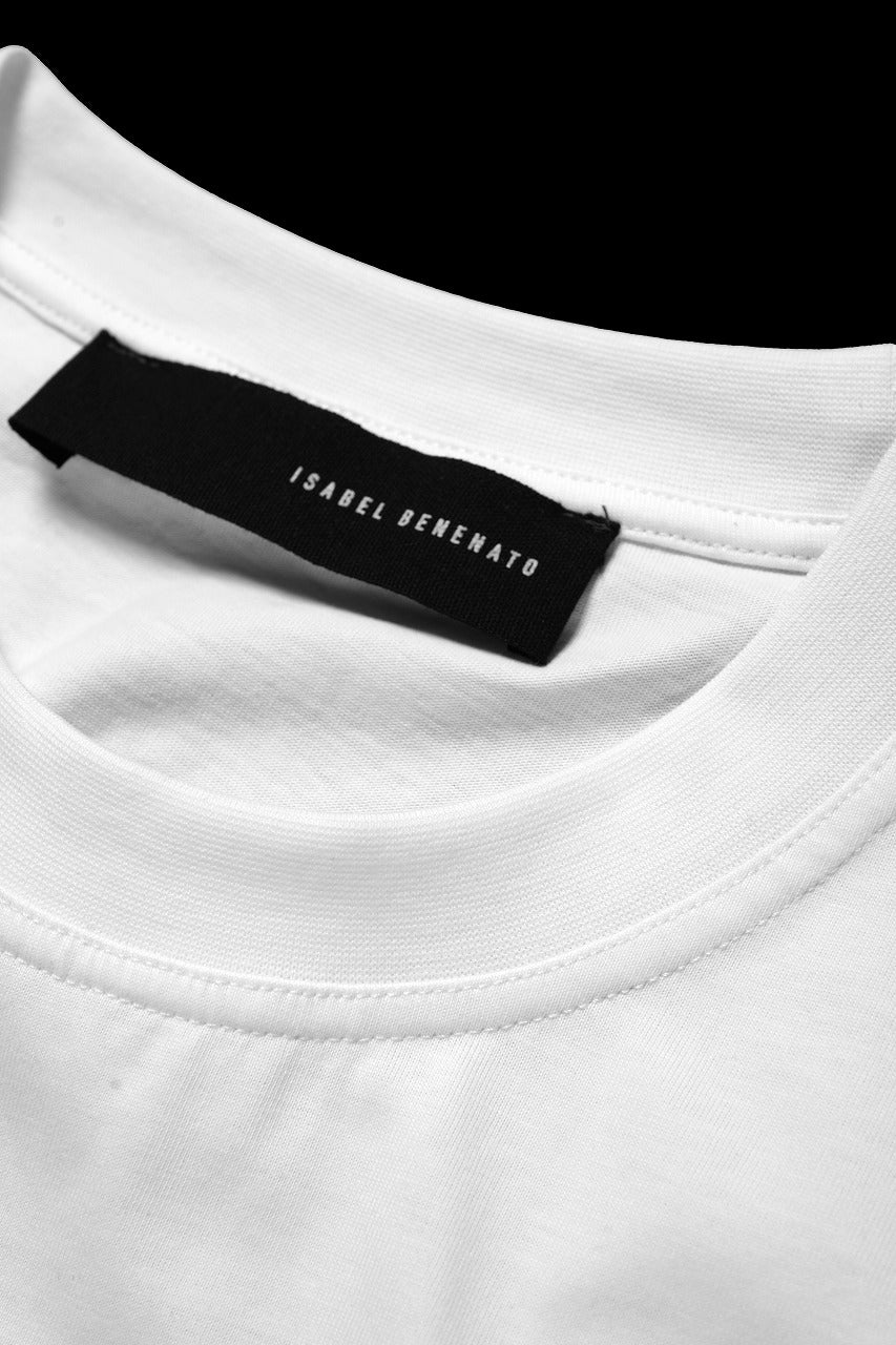 Load image into Gallery viewer, ISABEL BENENATO Comfort Size Print T-Shirt of Cotton Jersey (WHITE)